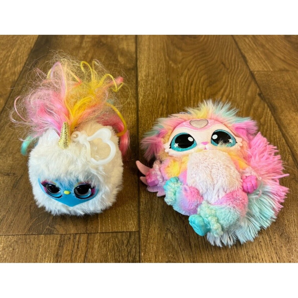 Interactive Pets Lot Magic Mixies Magical Misting Rainbow Unicorn Pomsies Lumies